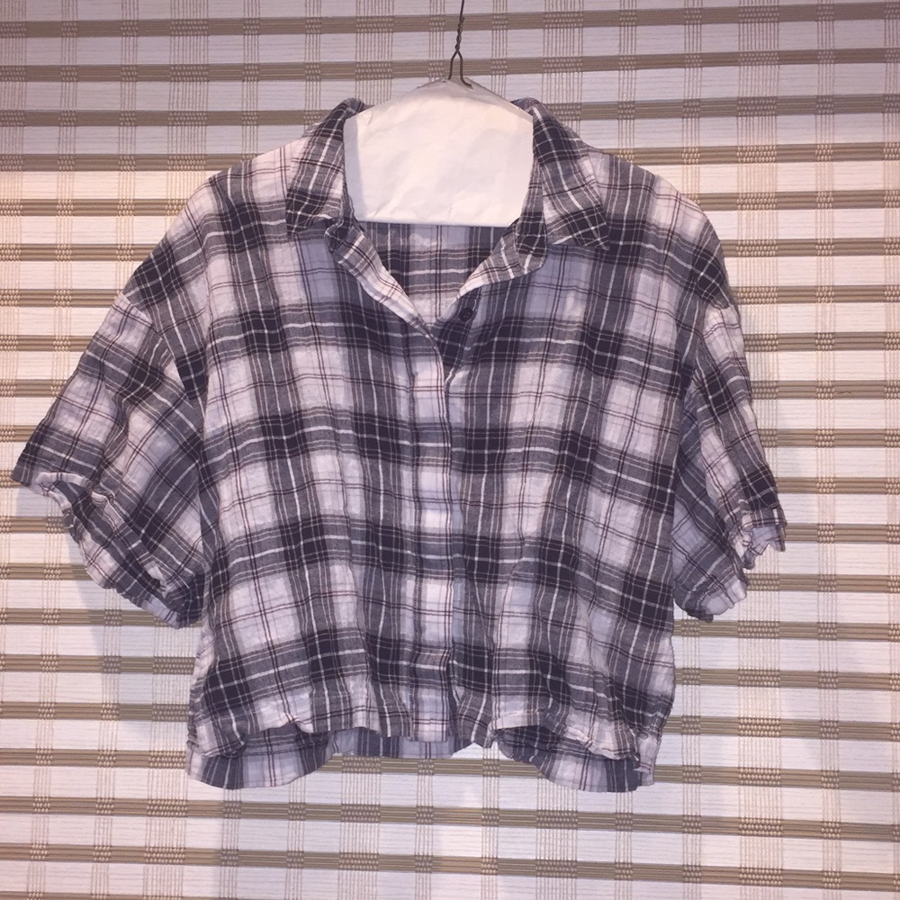 BCBG Cropped Flannel